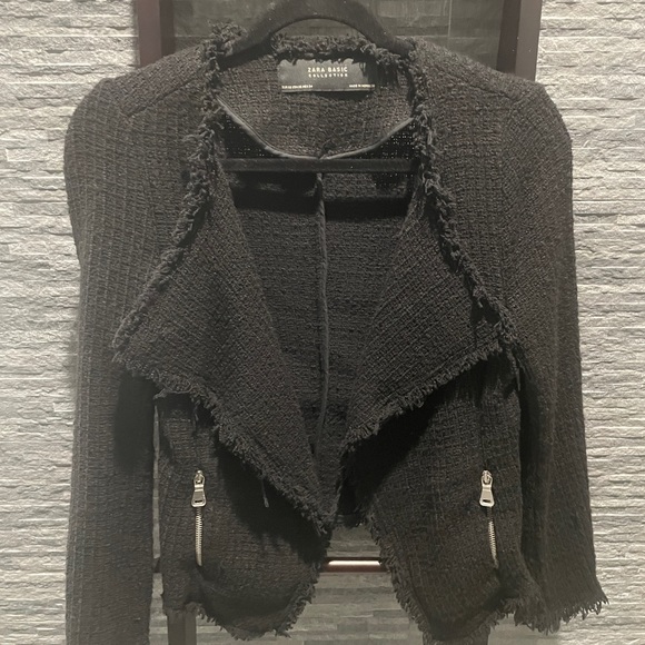 Zara Tweed Type Jacket/Blazer/Sweater - Picture 2 of 10